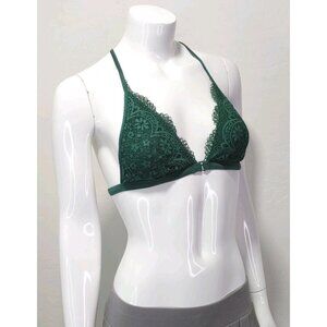 Victoria's Secret Front-Close Bralette in Emerald Green Size M